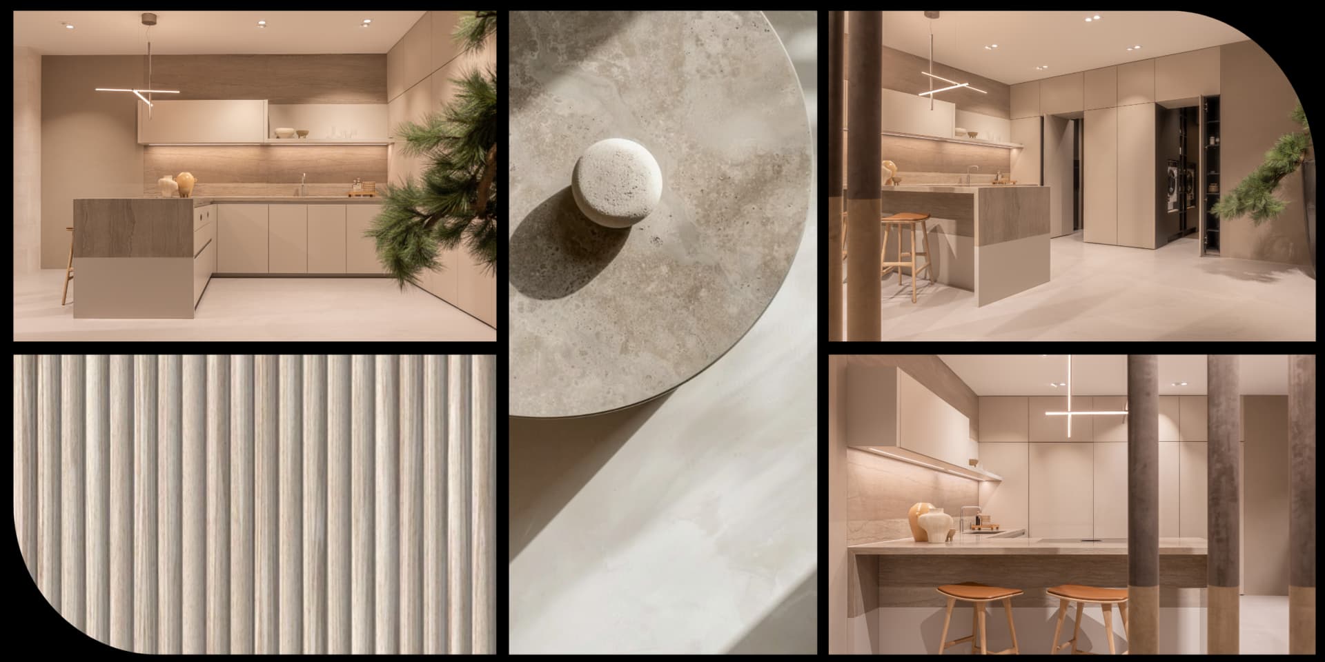 Beige keuken moodboard