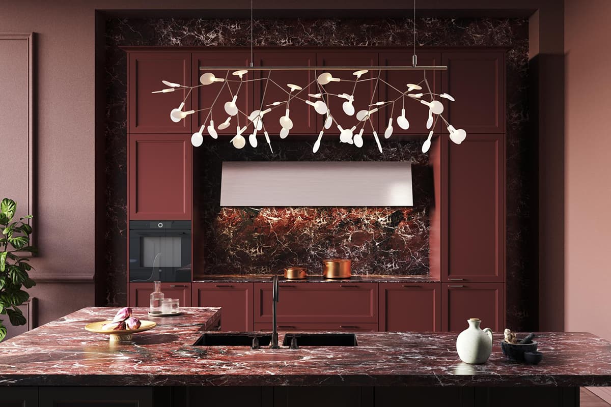 Rode SieMatic Classic keuken