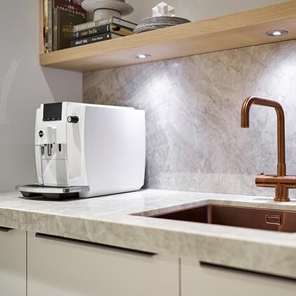 Koffiehoek met JURA volautomaat
