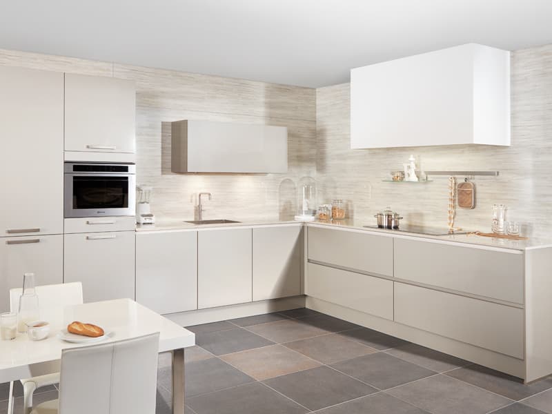 Beige hoekkeuken Isar