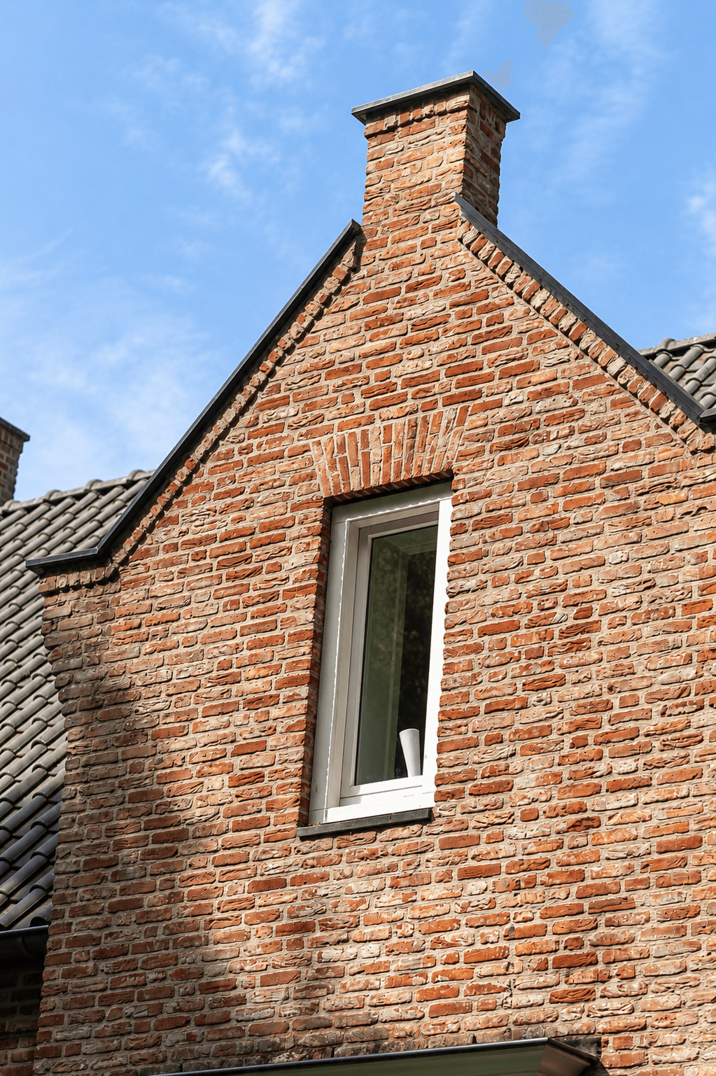 Foto van de voorgevel van een huis