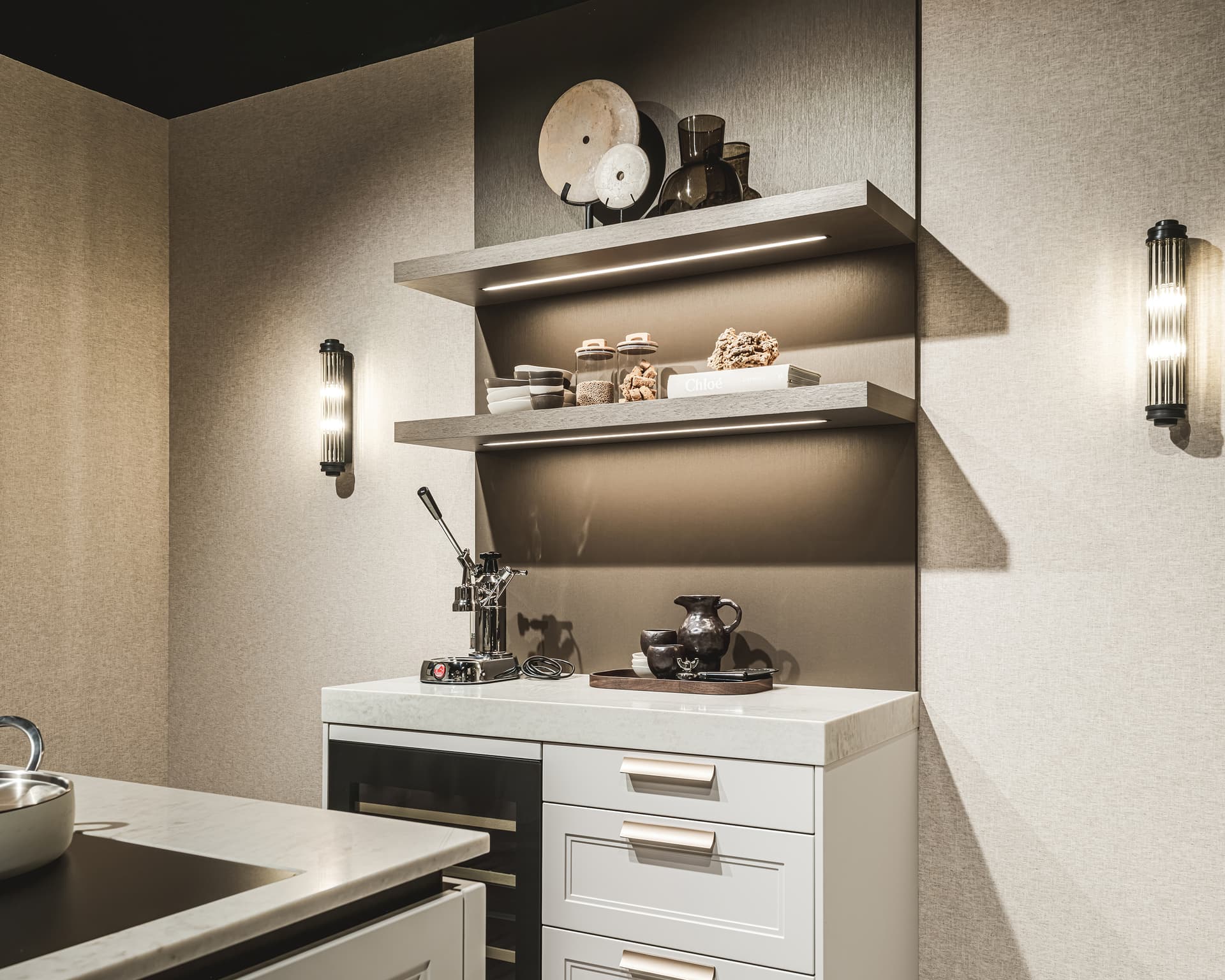 Behang in de keuken